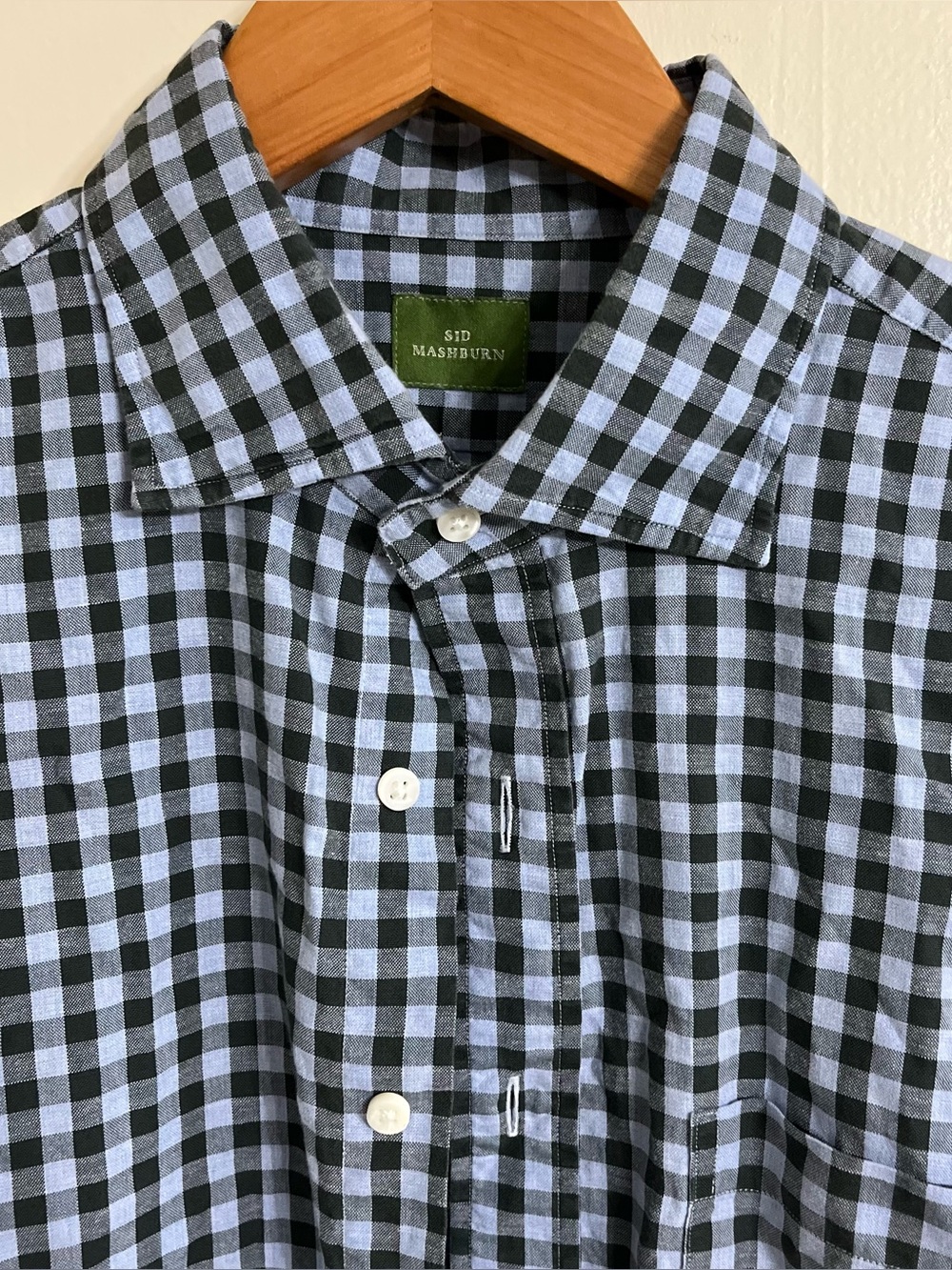 SID MASHBURN button up long sleeve plaid shirt men’s medium